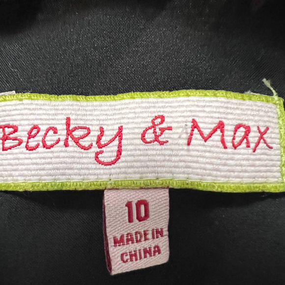 Becky & Max Pink & Tan Botanic Print Skirt  Size 10 EUC - Picture 3 of 8